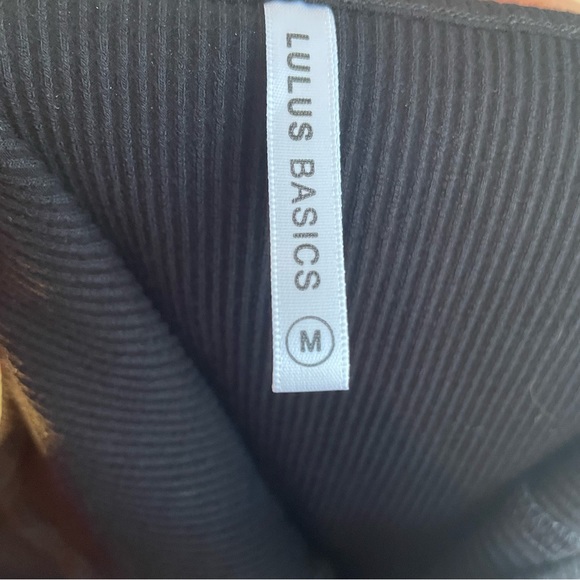 Lulus Basics Black Ribbed Tank Top - Picture 4 of 5